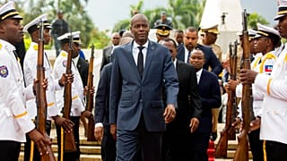 Le président Jovenel Moïse lors d'une cérémonie, en 2018