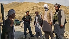 Afghan anti-Taliban militiamen  