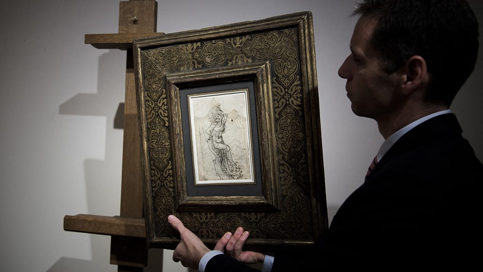 Leonardo da Vinci'nin Aziz Sebastian çizimi