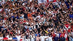 Aficionados en un partido de la Eurocopa