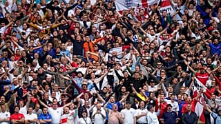 Aficionados en un partido de la Eurocopa