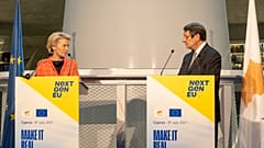 Ο Πρόεδρος της Δημοκρατίας Νίκος Αναστασιάδης σε συνάντηση με την Πρόεδρο της Ευρωπαϊκής Επιτροπής κα Ursula von der Leyen.