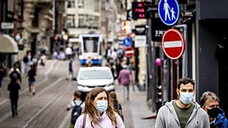 Straße in Amsterdam in den Niederlanden