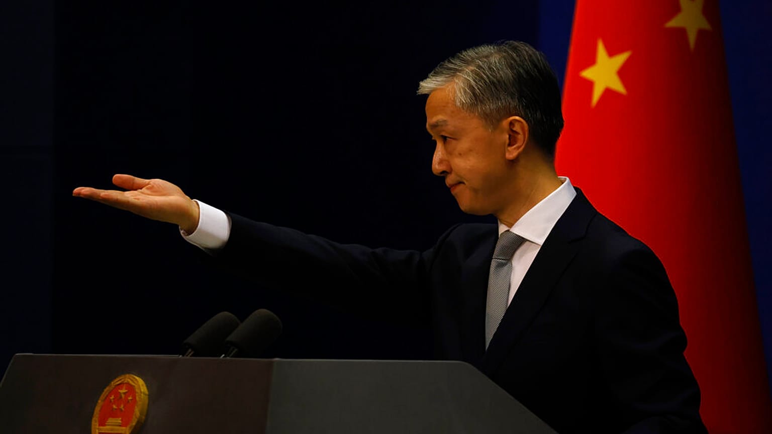 Chinese Foreign Ministry spokesman Wang Wenbin suggested a newly-published UK parliamentary report on human rights in Xinjiang was an attempt to subvert the Winter Olympics
