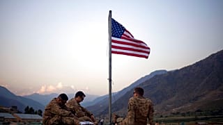 Photo d'archive | Des soldats américains commémorent le 11/09 dans la base de Bostick dans la province de Kunar en Afghanistan, le 11 septembre 2011