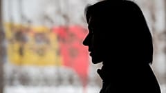 La presidente moldava Maia Sandu in uno scatto durante un comizio