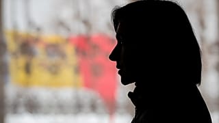 La presidente moldava Maia Sandu in uno scatto durante un comizio