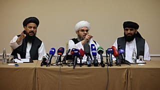 نشست خبری نمایندگان طالبان در مسکو