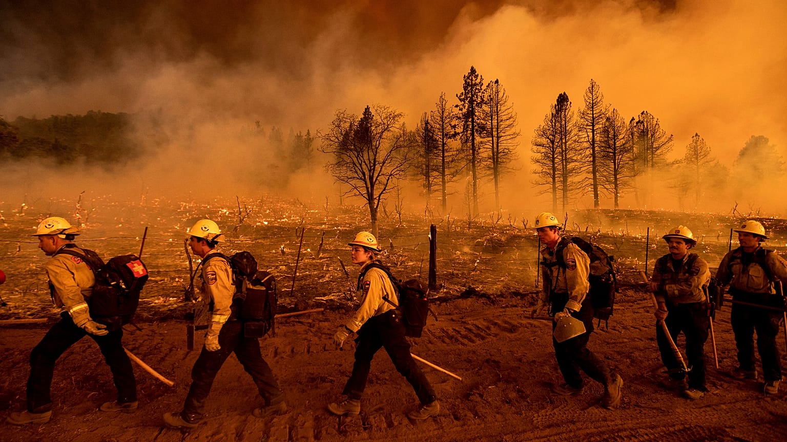 Einsatz in Doyle (Kalifornien) nahe der Grenze zum US-Staat Nevada