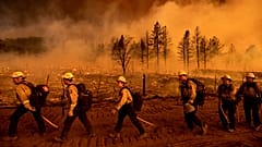 Einsatz in Doyle (Kalifornien) nahe der Grenze zum US-Staat Nevada