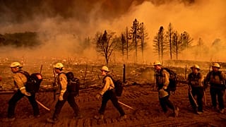 Einsatz in Doyle (Kalifornien) nahe der Grenze zum US-Staat Nevada