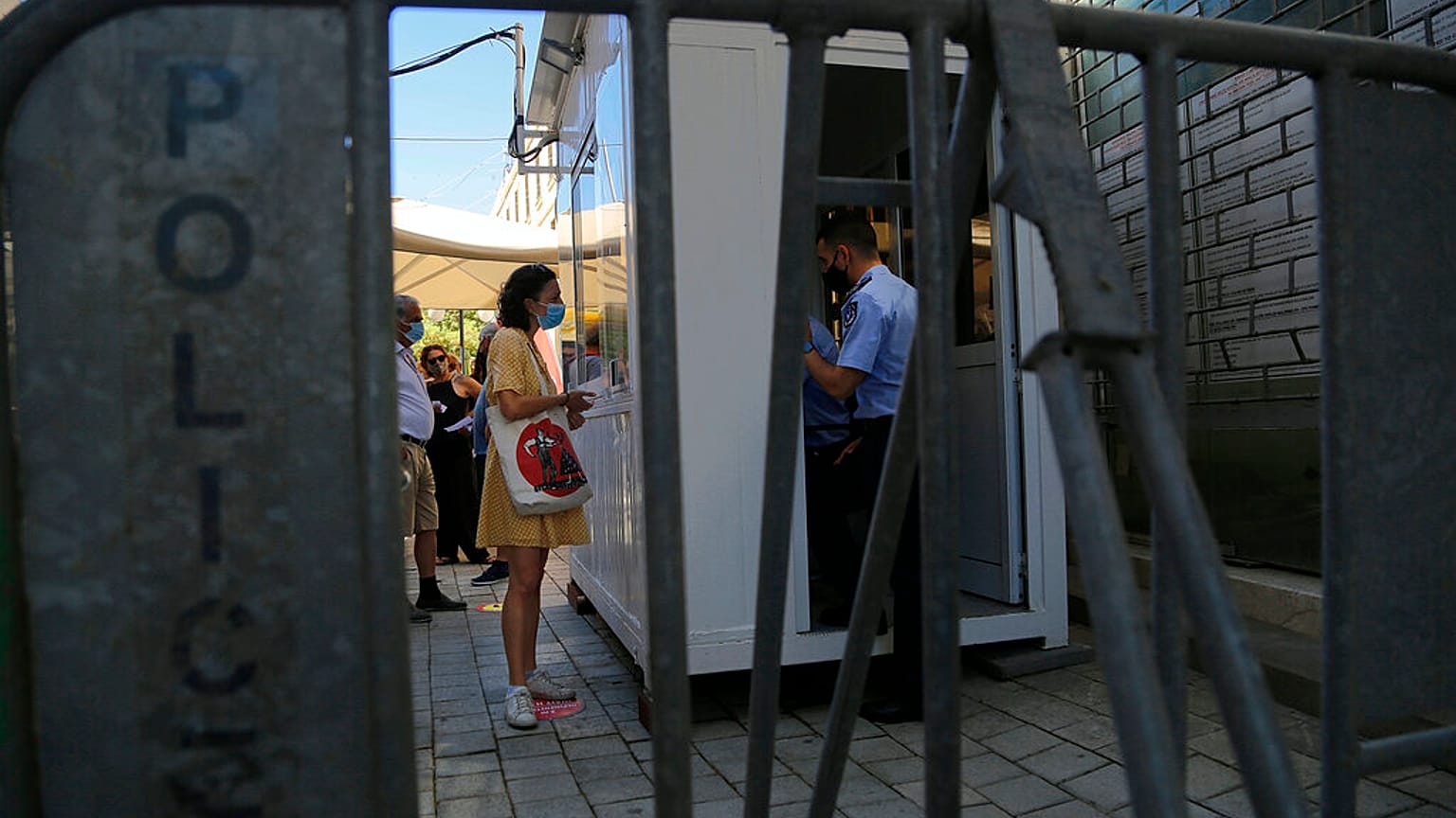Virus Outbreak Cyprus Chekpoints