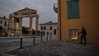 Roman agora at the traditional Plaka district of Athens