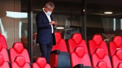 Luís Filipe Vieira no Estádio da Luz antes de ser detido