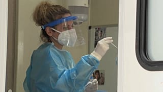Coronavirus-Test in Griechenland
