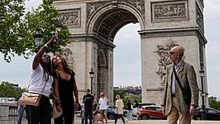 Turistas en París, Francia