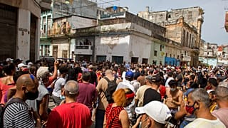 Protesta en Cuba