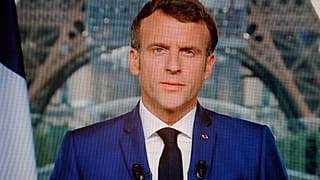 Emmanuel Macron lors de son allocution télévisée le 12 juillet 2021