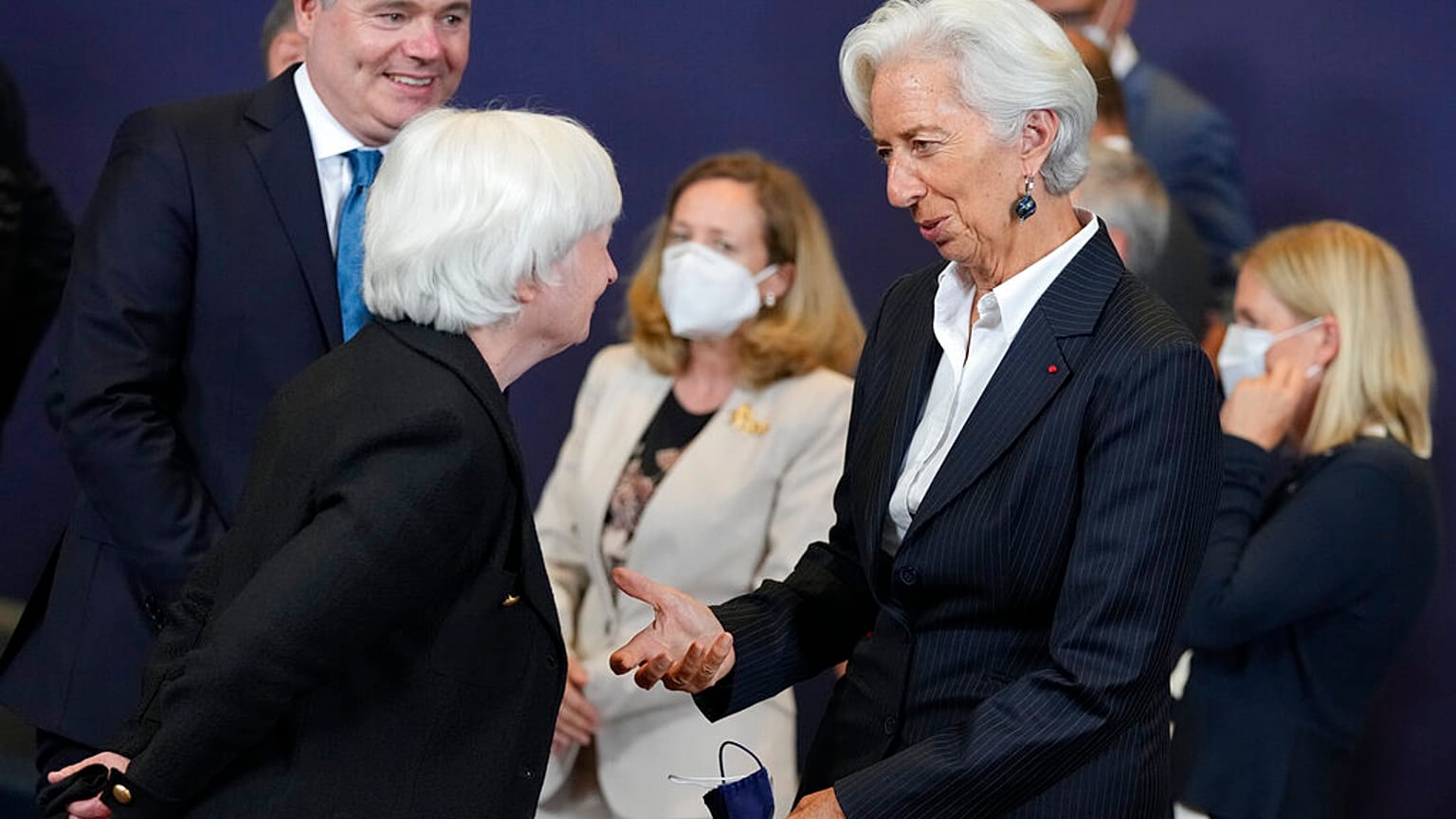 Janet Yellen und Christine Lagarde beim G20-Spitzentreffen am vergangenen Wochenende