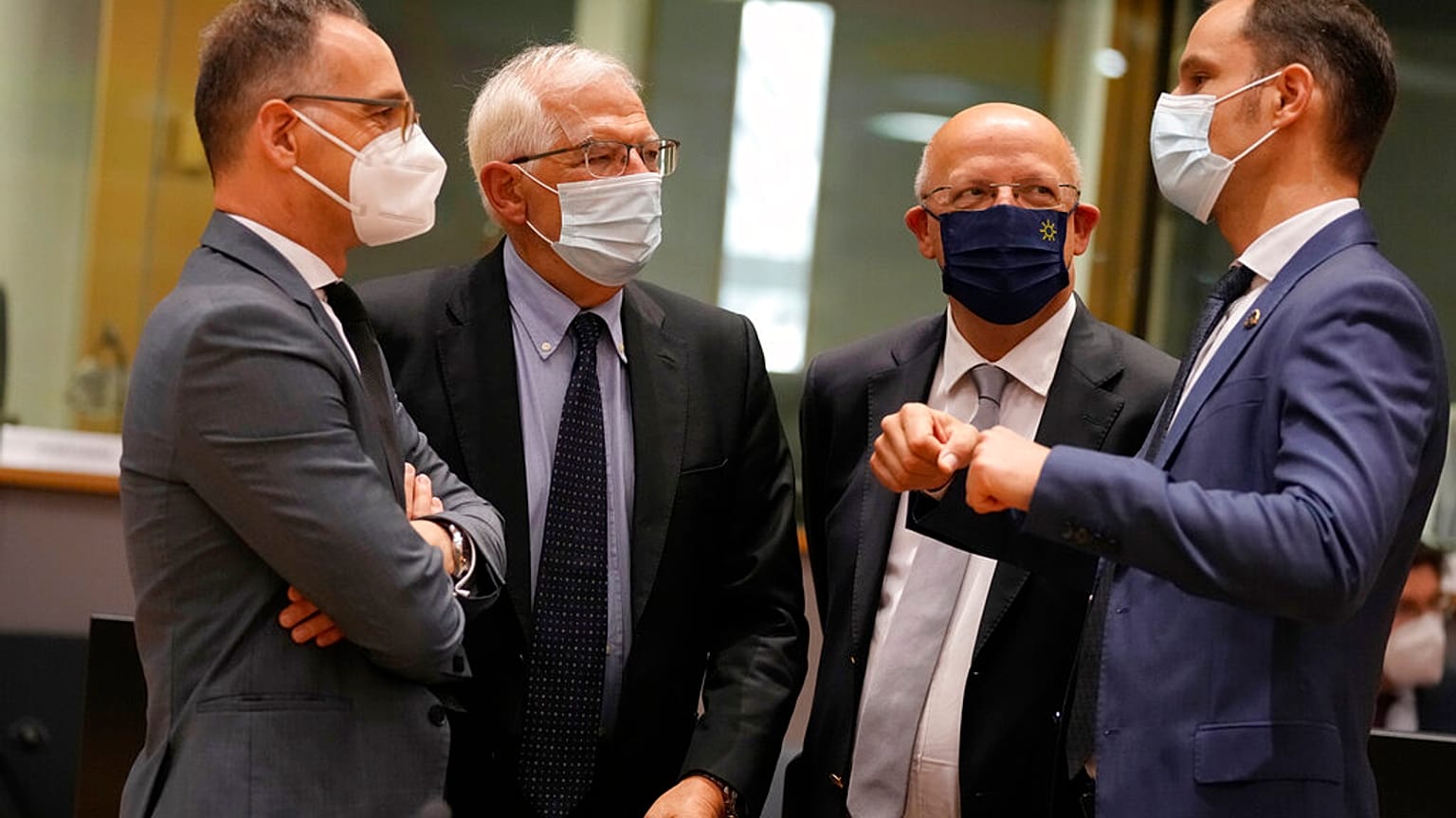 Der EU-Außenbeauftrage Josep Borrell beim EU-Außenminister-Treffen in Brüssel