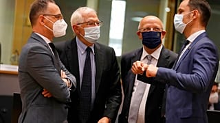 Der EU-Außenbeauftrage Josep Borrell beim EU-Außenminister-Treffen in Brüssel