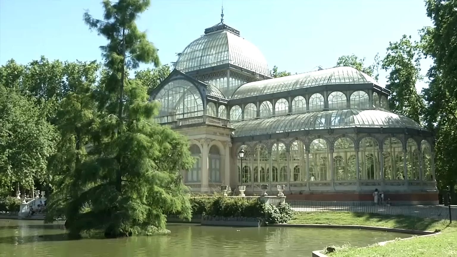 El palacio de cristal del Retiro, en Madrid