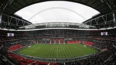 Lo stadio di Wembley poco prima dell'inizio della finale