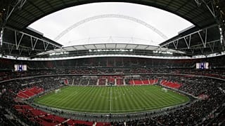 Lo stadio di Wembley poco prima dell'inizio della finale