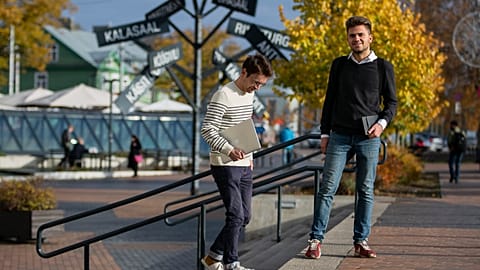 Benoît Gufflet and Dimitri Kremp, the pair behind the Across the Blocks research on smart cities.