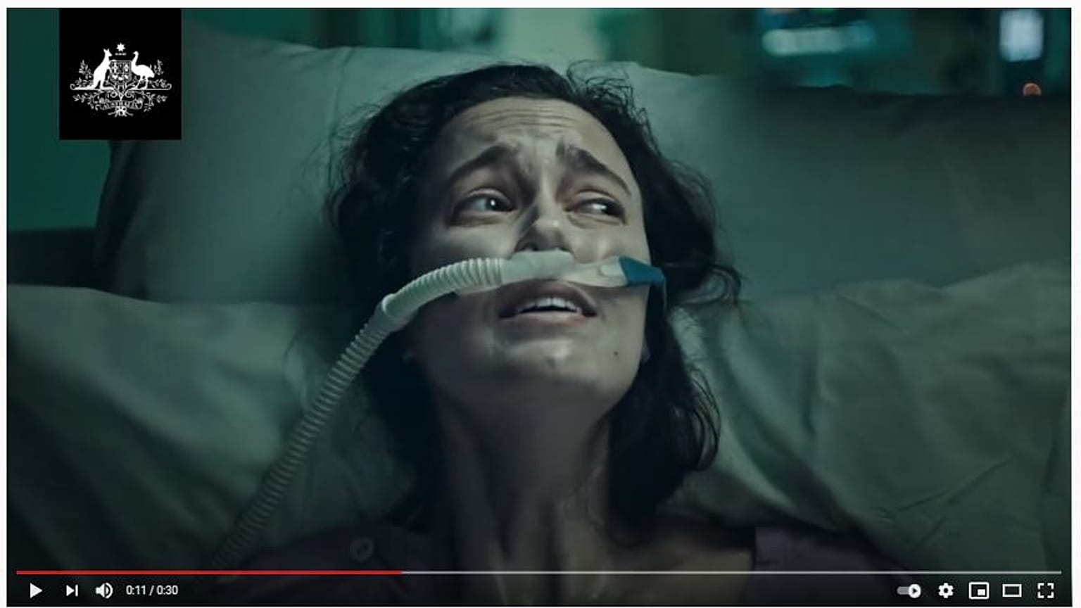 Screenshot des YouTube-Videos der australischen Regierung