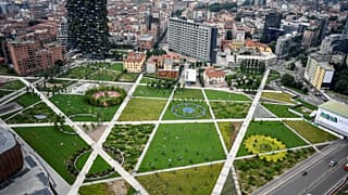 The Biblioteca degli Alberi 'Trees Library' park in Milan