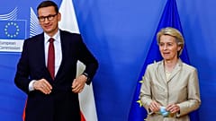 Mateusz Morawiecki lengyel kormányfő és Ursula von der Leyen, az Európai Bizottság elnöke
