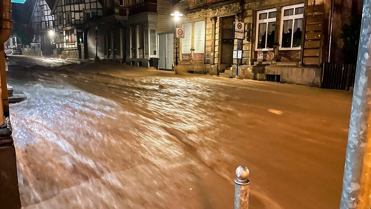 Überschwemmung nach Starkregen in Hagen