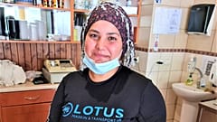 Basma fled Syria four years ago with her family. She now speaks fluent LIthuanian. 
