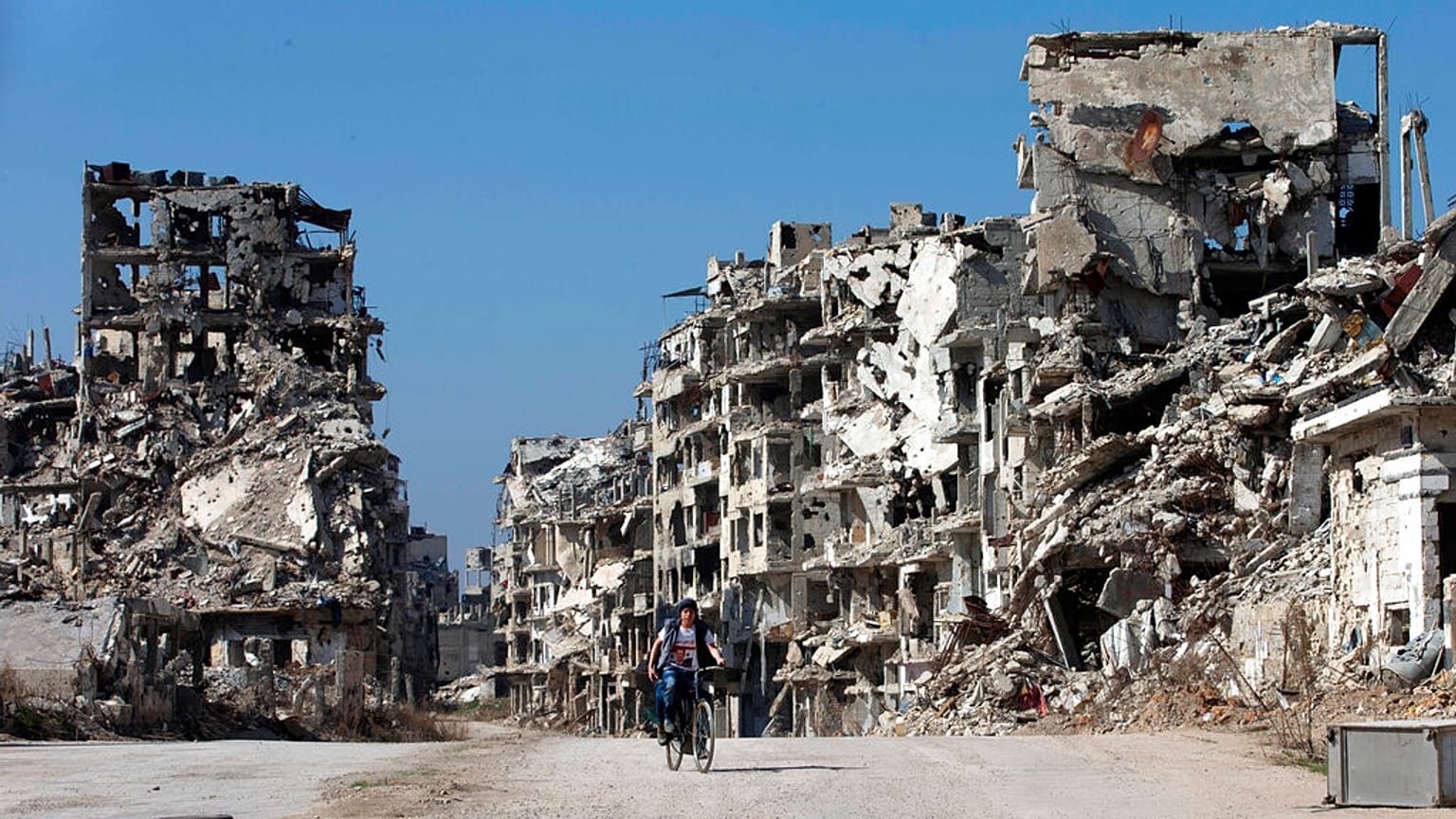 La ville de Homs en ruine, en 2016