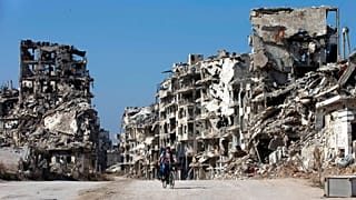 La ville de Homs en ruine, en 2016