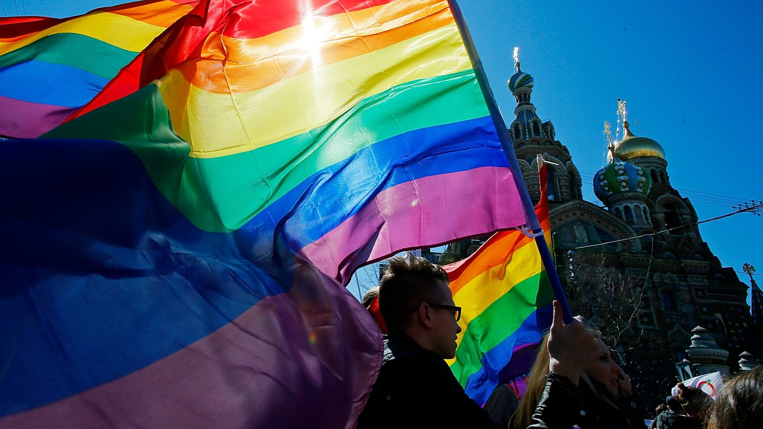 Russia amended its constitution last year to state that marriage is a union between "a man and a woman".