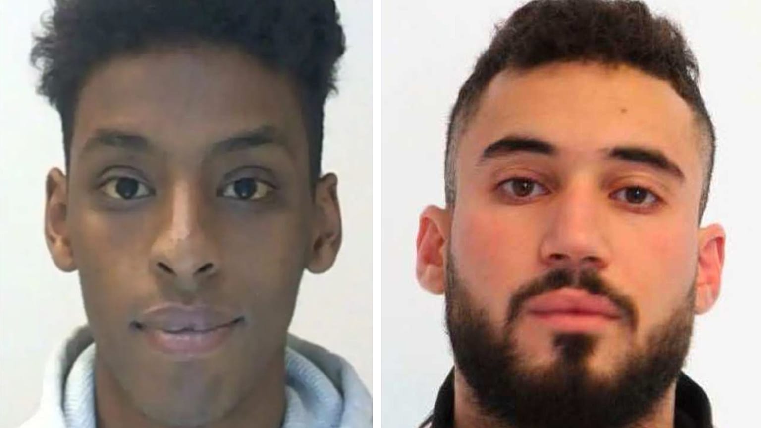 Rappers Yasin (L) and Haval (R) were both convicted by the Södertörn District Court.