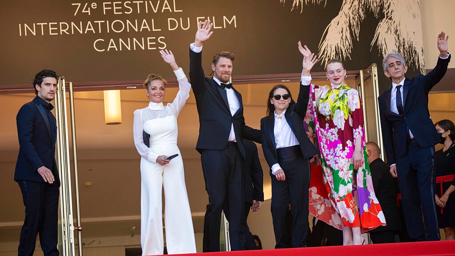 Louis Garrel, Monika Mecs, Gijs Naber, Ildiko Enyedi, Luna Wedler and Sergio Rubini  - Cannes - 14/07/2021
