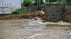 Hochwasserschäden in Hagen-Dahl