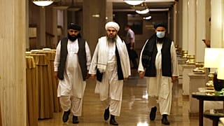 Taliban liderleri Rusya'nın başkenti Moksova'da basın toplantısı düzenledi. 9 Temmuz 2021