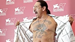 Danny Trejo na apresentação do filme "Machete", em Veneza, em 2010