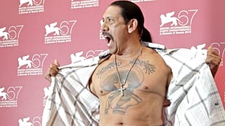 Danny Trejo na apresentação do filme "Machete", em Veneza, em 2010