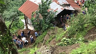 The heavy downpour struck the tea-growing province of Rize on Wednesday.