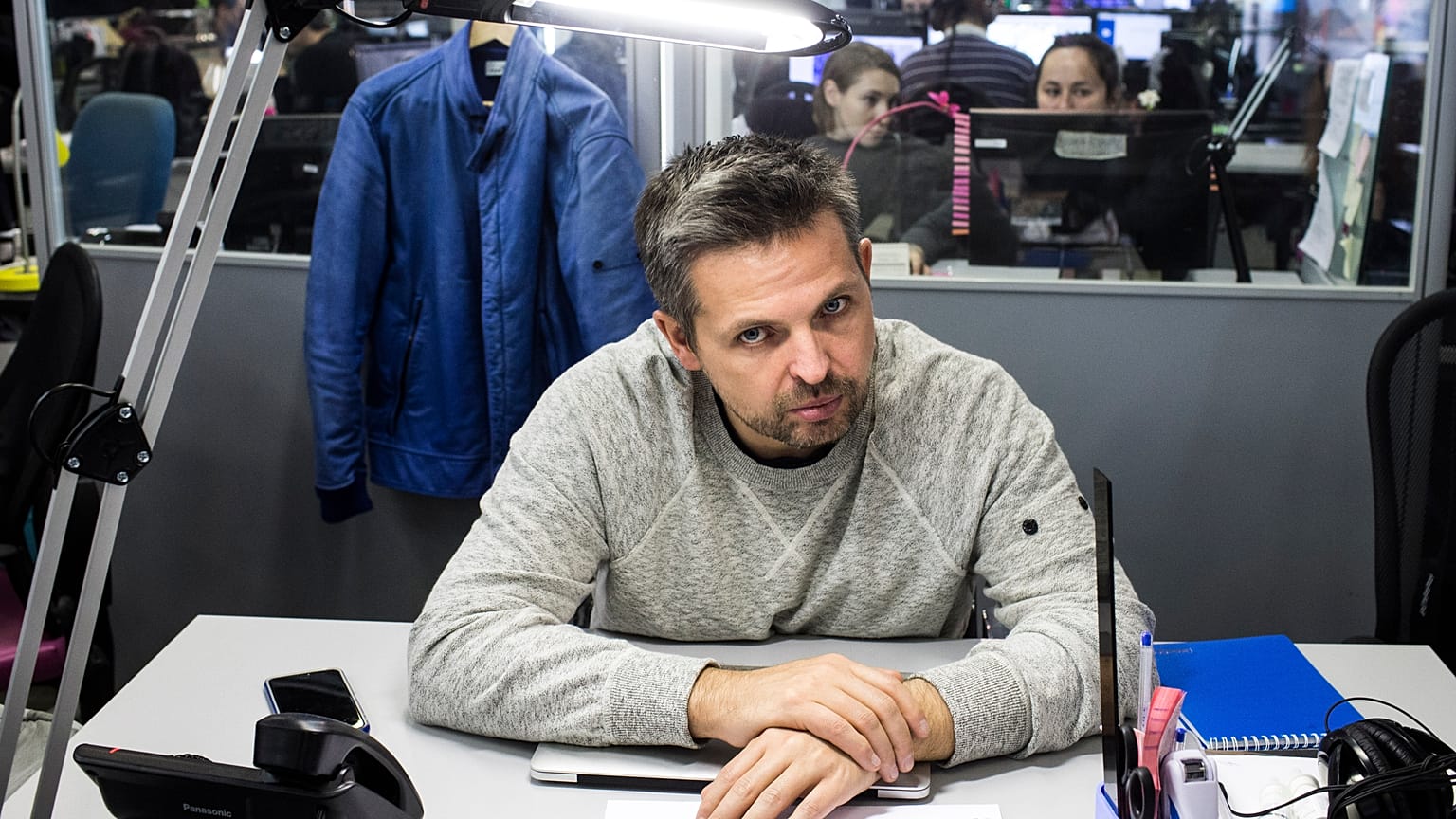Roman Badanin, chief editor of the Proekt investigative online outlet, pictured in 2016.