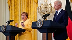 Almanya Şansölyesi Angela Merkel ile ABD Başkanı Joe Biden