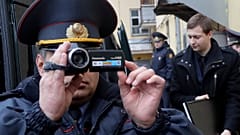 Обыски в офисе Белсата в Минске. 2017 год