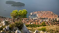 Dubrovnik óvárosa madártávlatból