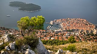 Dubrovnik óvárosa madártávlatból