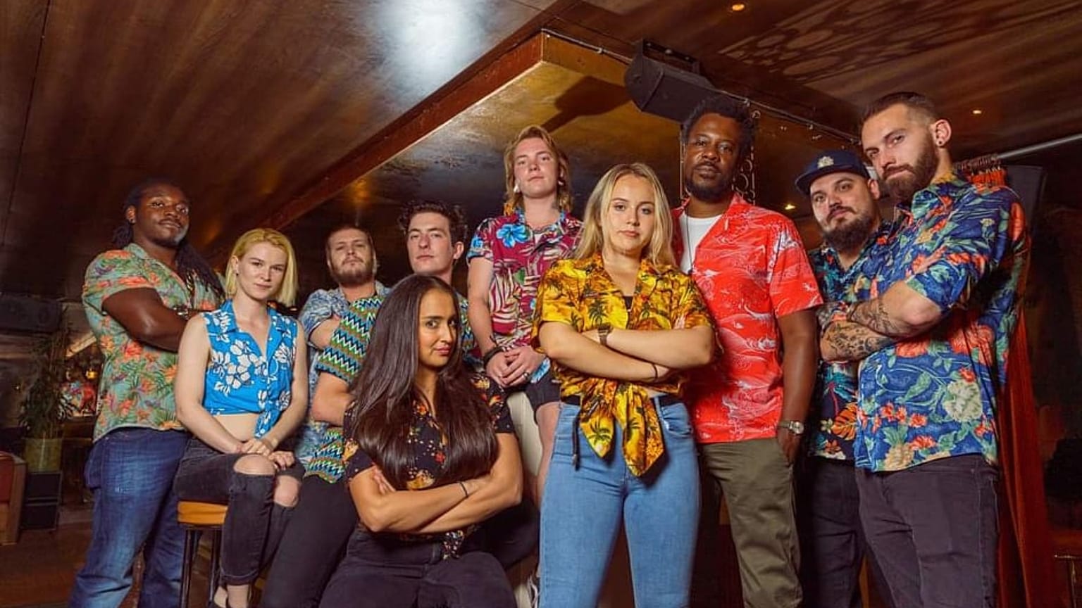 Trailer Happiness bar team with owner Sly Augustin (3rd from right).